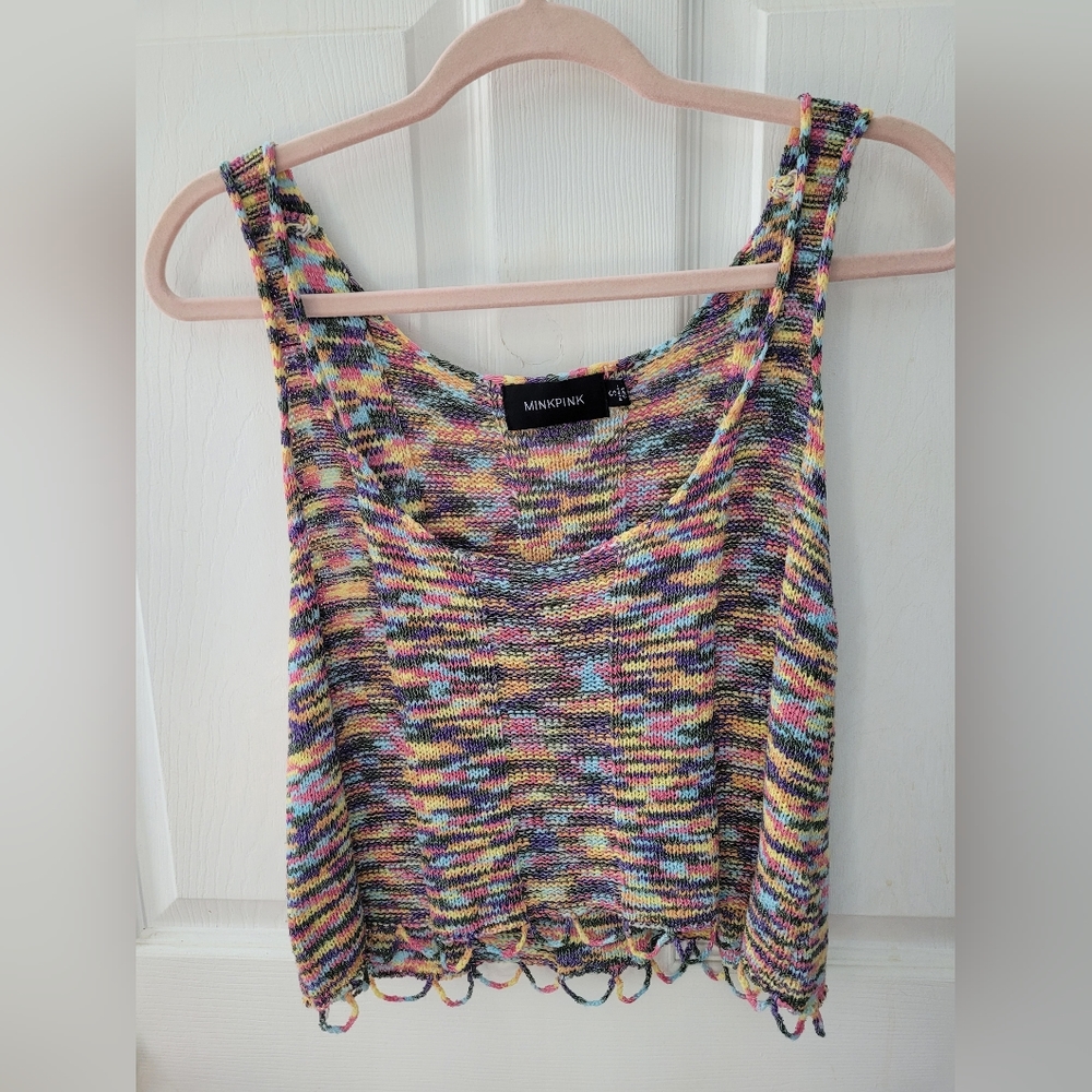 Minkpink knit tank top - size small